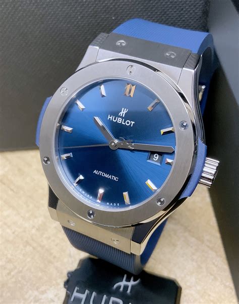 Hublot Classic Fusion Titanium Blue Dial 542.NX.7170.RX.